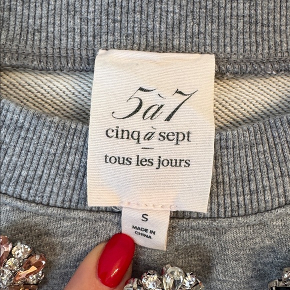 Cinq a sept Embellished Crewneck size S - Picture 2 of 8